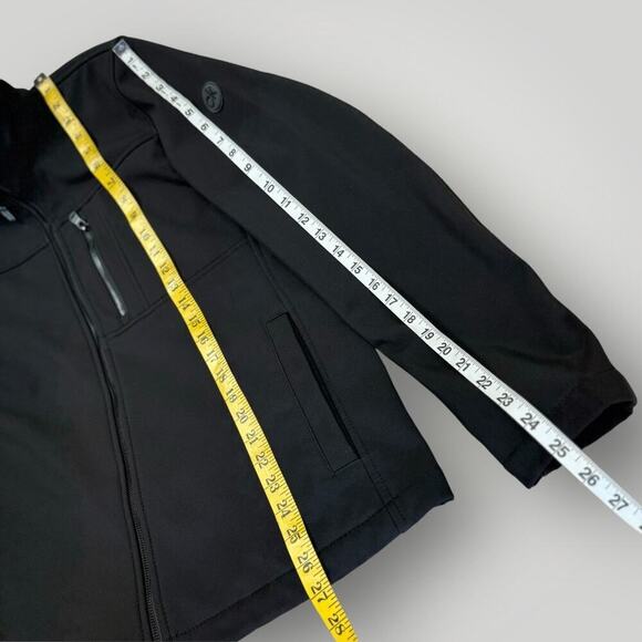 Calvin Klein Water Resistant Zip Up Windbreaker Jacket Lined Stretch Men S Black - Picture 14 of 15